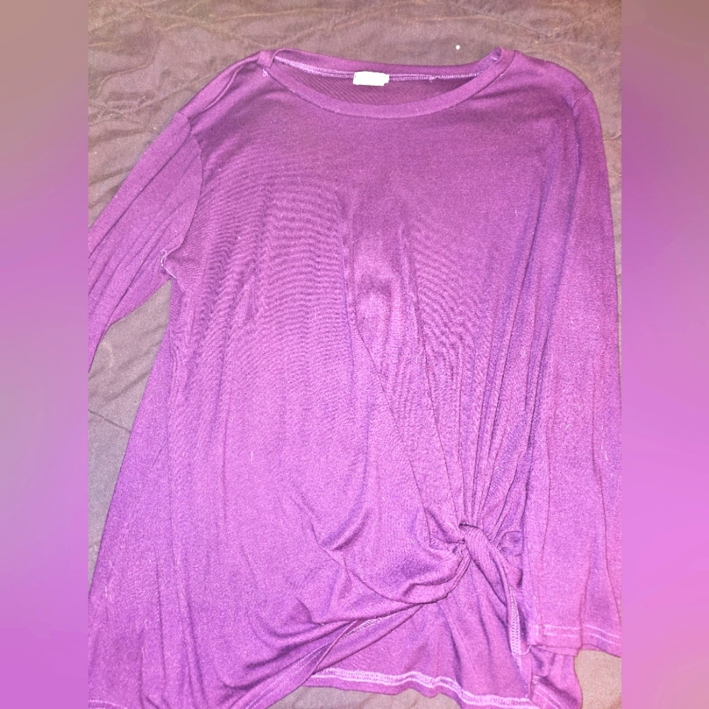 Tunic style long sleeve t-shirt